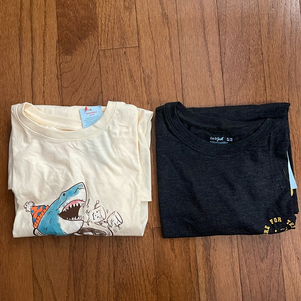 Cat & Jack Long Sleeve T-shirt Bundle XL‎